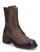 Beate Shoes Boots Ankle Boots Laced Boots Brown Pavement