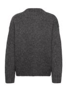 Rwtulip Wool Blend Ls Turtleneck Pl Tops Knitwear Jumpers Grey Rosemun...