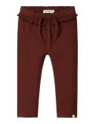 Nmfthora Hun Reg Bootcut Pant Lil Bottoms Sweatpants Brown Lil'Atelier
