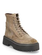 Skylar Shoes Boots Ankle Boots Laced Boots Beige Steve Madden
