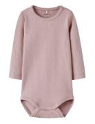 Nbfoklahoma Ls Body Bodies Long-sleeved Pink Name It