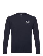 T-Shirt Tops T-shirts Long-sleeved Navy EA7