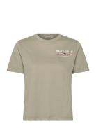 Reg Graphic Ss T-Shirt Tops T-shirts & Tops Short-sleeved Khaki Green ...