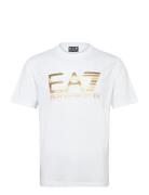 T-Shirt Tops T-shirts Short-sleeved White EA7