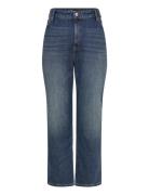 High-Rise Straight Ankle Jean Bottoms Jeans Straight-regular Blue Laur...