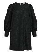Vitaliama O-Neck L/S Dress/Pr Lyhyt Mekko Black Vila