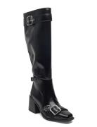 Z-Town Korkeavartiset Saapikkaat Black Steve Madden