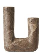 Minerva Home Decoration Candlesticks & Lanterns Candlesticks Brown Muu...