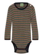 Baby Rib Body Bodies Long-sleeved Multi/patterned FUB