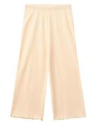 Modal Rib Wide Pants Bottoms Trousers Pink Copenhagen Colors