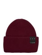 Cph Beanie 3 Wool Mix Black Accessories Headwear Beanies Burgundy Cope...