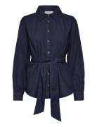 Fqlisea-Shirt Tops Shirts Long-sleeved Navy FREE/QUENT