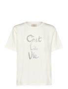 Fqmalak-Tee Tops T-shirts & Tops Short-sleeved White FREE/QUENT