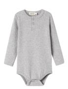Body Ls Bodies Long-sleeved Grey MarMar Copenhagen