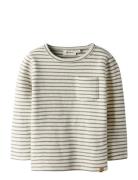 Nmmthoro Jen Ls Slim Top Lil Tops T-shirts Long-sleeved T-shirts White...