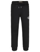 Monogram Logo Sweatpant Bottoms Sweatpants Black Calvin Klein