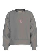 Ck Logo Cn Fleece Sweatshirt Tops Sweat-shirts & Hoodies Sweat-shirts ...