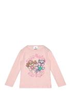 Tshirt Tops T-shirts Long-sleeved T-shirts Pink Paw Patrol