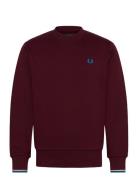 Crew Neck Sweatshirt Tops Sweat-shirts & Hoodies Sweat-shirts Burgundy...