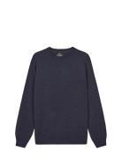 Super Wool Karsten Knit Tops Knitwear Round Necks Navy Mads Nørgaard