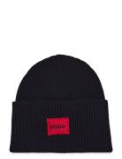 Saffa_Hat Accessories Headwear Beanies Black HUGO