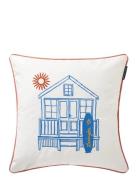 Beach House Organic Cotton Twill Pillow Cover Home Textiles Cushions &...