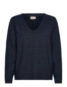 Pullover Tops Knitwear Jumpers Navy FREE/QUENT