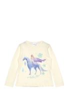 Tshirt Tops T-shirts Long-sleeved T-shirts Cream Frost