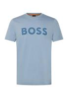 Thinking 1 Tops T-shirts Short-sleeved Blue BOSS