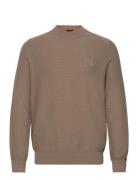Anion_S Tops Knitwear Round Necks Beige BOSS