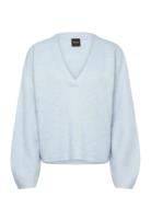 C_Fiti Tops Knitwear Jumpers Blue BOSS