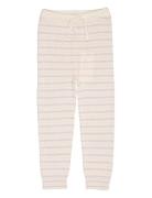 Merino Classic Rib Leggings W. Drawstrings Bottoms Leggings Pink Copen...