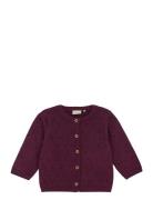 Cardigan Knit Tops Knitwear Cardigans Purple Fixoni