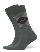 2P Rs Argyle Cc Underwear Socks Regular Socks Grey BOSS