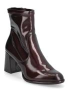 Women Boots Shoes Boots Ankle Boots Ankle Boots With Heel Burgundy Tam...
