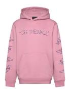 Scribbled Past Pullover Sport Sweat-shirts & Hoodies Hoodies Pink VANS