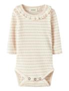 Nbfosophia Ls Slim Body Lil Bodies Long-sleeved Pink Lil'Atelier