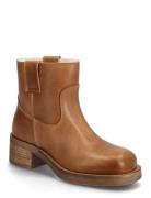 Jenny Vintage Wool Shoes Boots Ankle Boots Ankle Boots With Heel Brown...