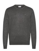 Ecovero L/S O-Neck Knit Tops Knitwear Round Necks Grey Lindbergh