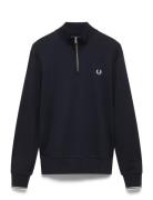 Half Zip Sweatshirt Tops Sweat-shirts & Hoodies Sweat-shirts Blue Fred...