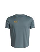 Ua B's Challenger Train Ss Tops T-shirts Short-sleeved Blue Under Armo...