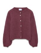 Kae Knit Cardigan Tops Knitwear Cardigans Burgundy Noella