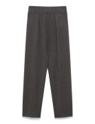 Pannieiw Melange Pant Bottoms Trousers Wide Leg Black InWear