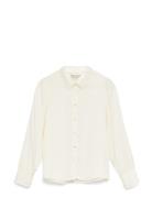 Mschviloah Maluca Shirt Tops Shirts Long-sleeved White MSCH Copenhagen