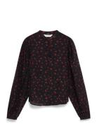 Mschnancy Shirt Aop Tops Shirts Long-sleeved Black MSCH Copenhagen