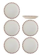 Jolly Plate Home Tableware Plates Dinner Plates Red Bloomingville