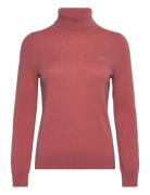 Extrafine Lambswool Blend Rollneck Tops Knitwear Turtleneck Pink GANT