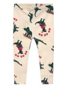Tnsbholiday Rib Leggings Bottoms Leggings Cream The New