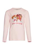 T-Shirt Ls Tops T-shirts Long-sleeved T-shirts Pink Minymo