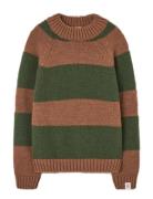 Stripes Brown Boxfish Sweater Tops Knitwear Pullovers Brown THE ANIMAL...